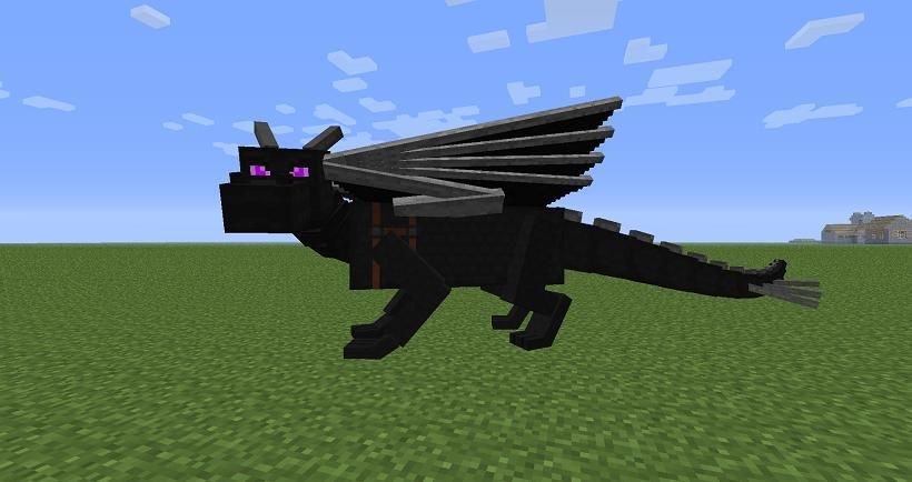 Black fire Dragon Mod for MCPE screenshot 1