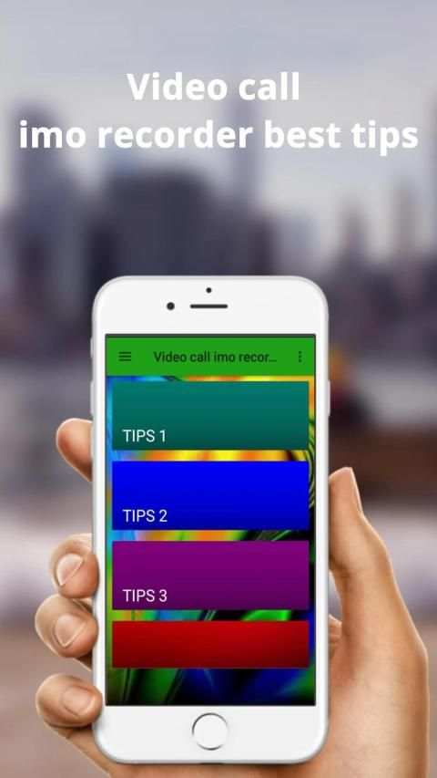 Video call imo recorder best tips screenshot 2