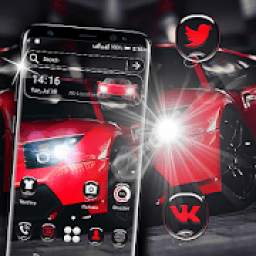 Red Car Launcher Theme