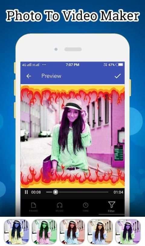 Photo To Video Maker With Music स्क्रीनशॉट 2