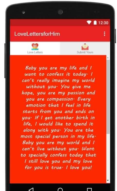 Love Letters for Him screenshot 2