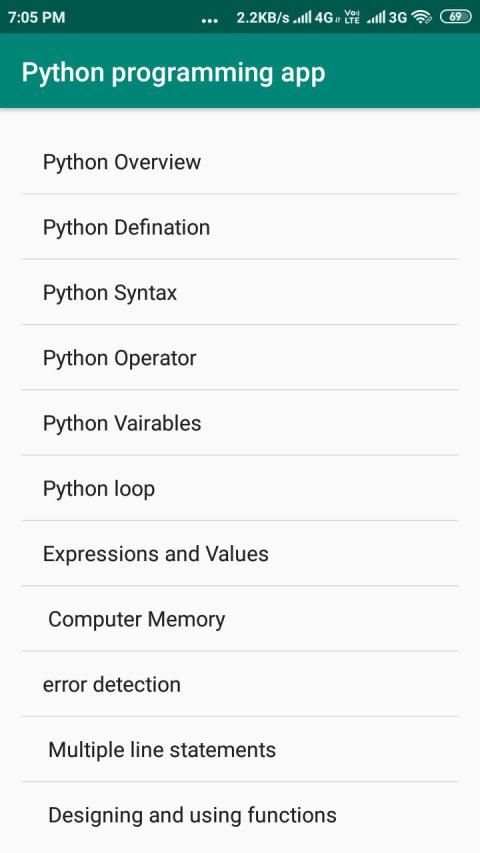 python programming app screenshot 4
