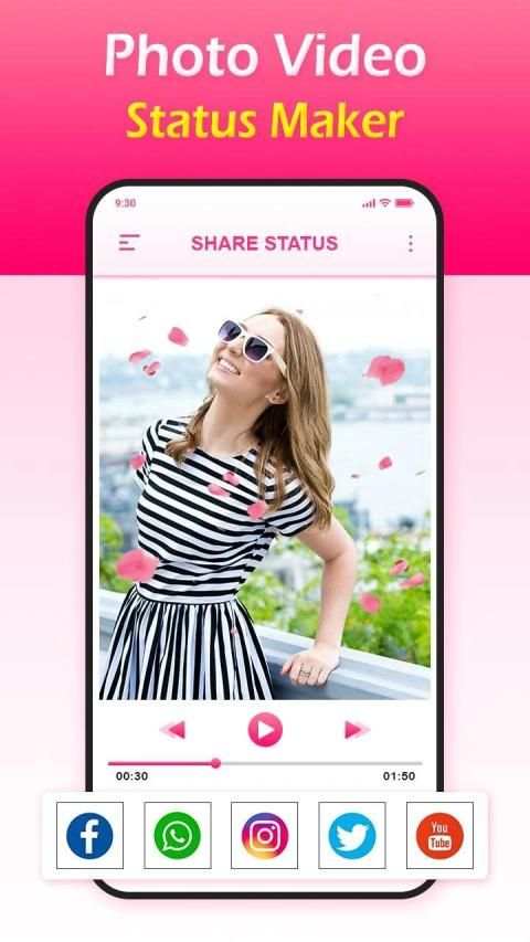 Photo Video Status Maker screenshot 1