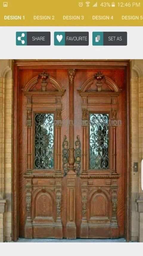 Wooden Door Design screenshot 1