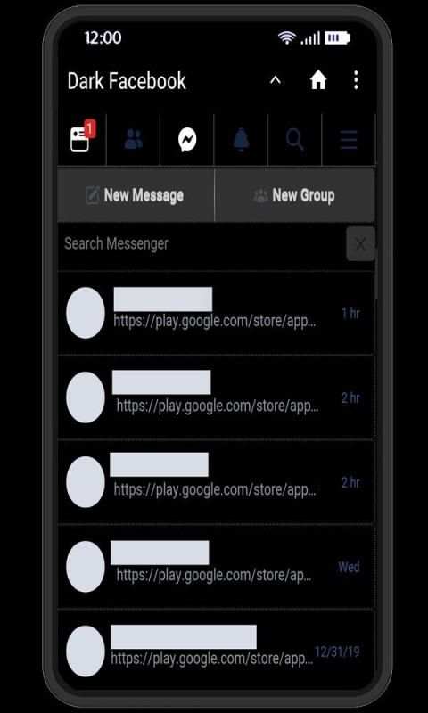 Dark Mode For Facebook screenshot 1