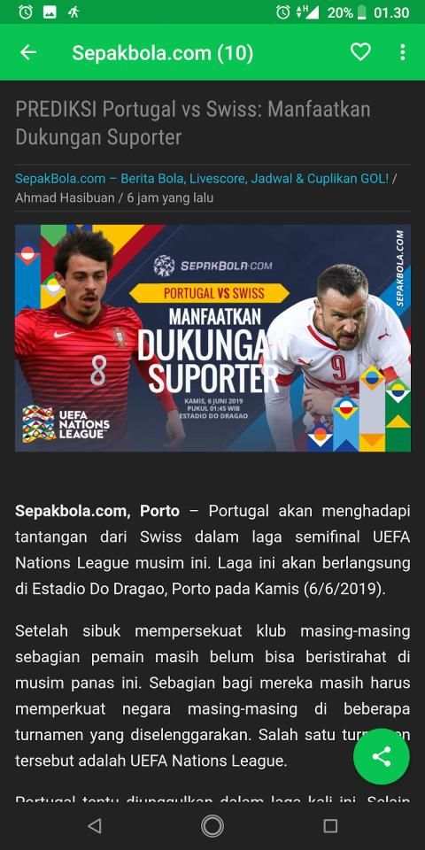 Berita Sepak Bola Dunia screenshot 2
