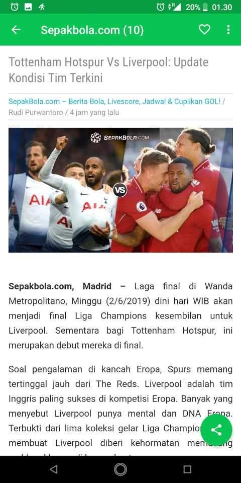 Berita Sepak Bola Dunia screenshot 4