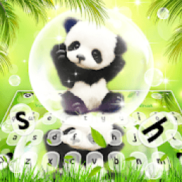 ikon Adorable Bubble Panda Keyboard Theme