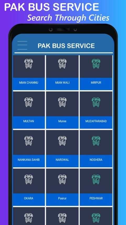 Pak Bus Service Seats Booking 2019 screenshot 1