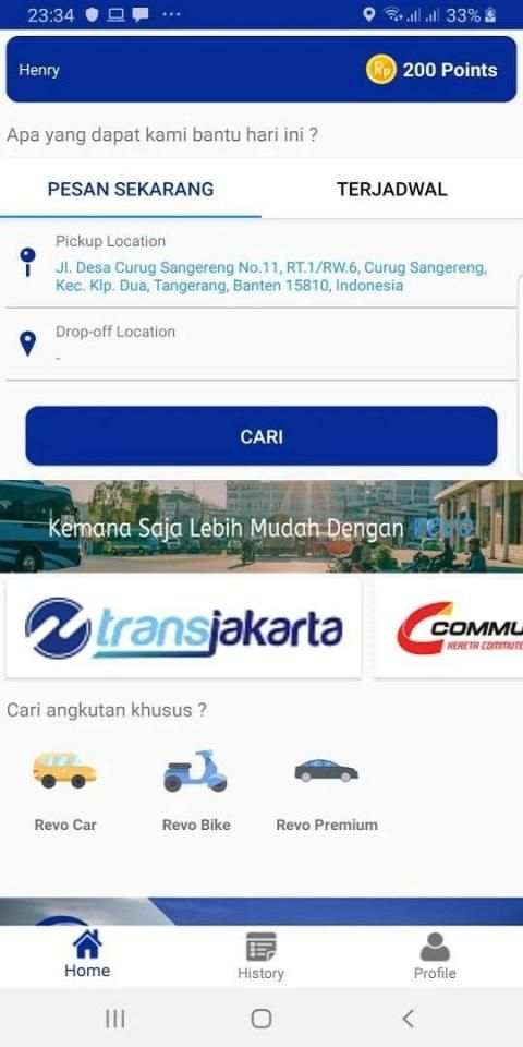 REVO - Transportasi Online screenshot 2
