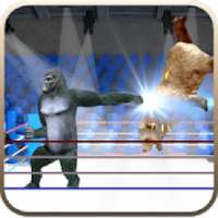 Bear vs Gorilla Ring Fighting Game