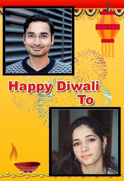 Happy Diwali Photo Collage Creator - Diwali Frame स्क्रीनशॉट 1
