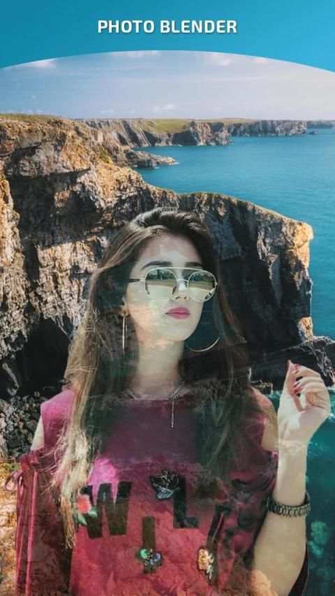 Photo Blender - Multple Photo Mixer overlay 4 تصوير الشاشة