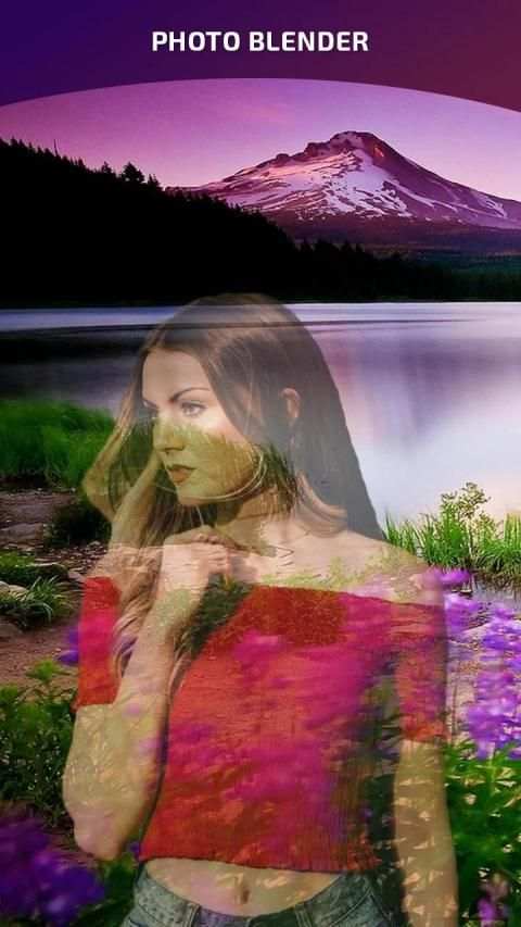 Photo Blender - Multple Photo Mixer overlay 6 تصوير الشاشة