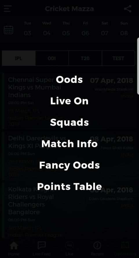 Cricket Mazza Live Line screenshot 1