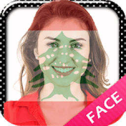 Lebanon Flag on Face app icon