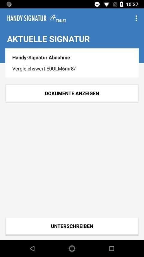 Handy-Signatur App screenshot 2