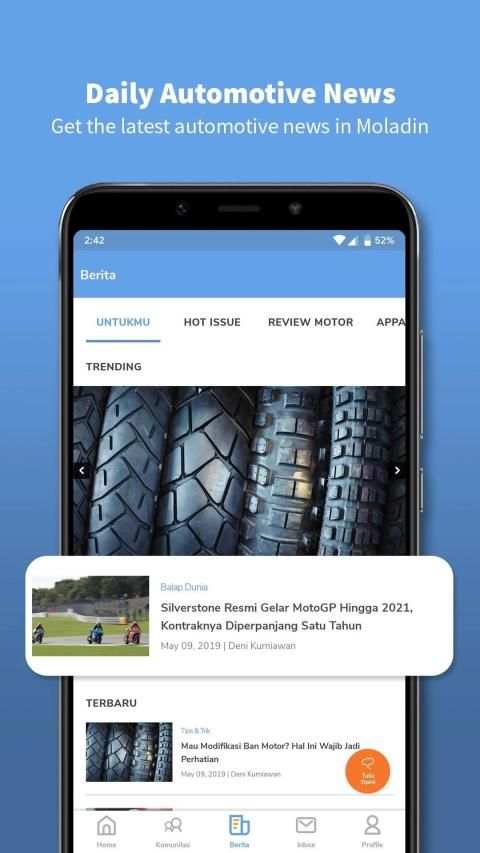 Moladin - Online Motorcycle Platform screenshot 1