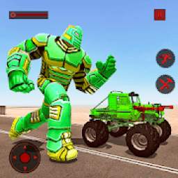 US Army Monster Truck Transform Robot Games