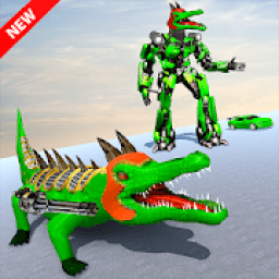 ikon Crocodile Robot Car Transform Robot Games
