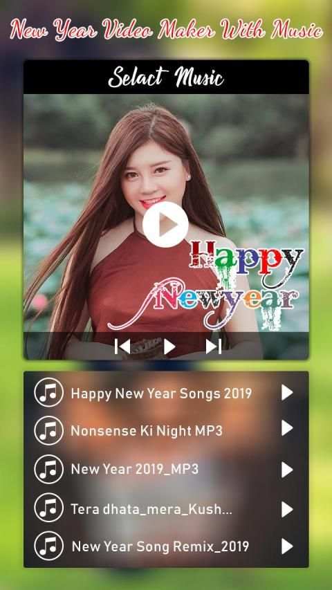 New Year Video Maker with Music - Status Maker screenshot 2