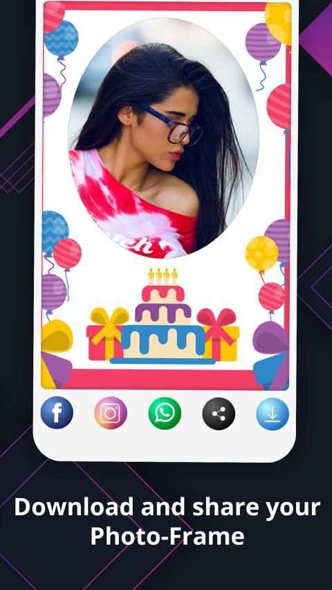 Birthday Photo Frame With Name Latest Design 2020 screenshot 2