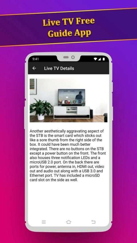 Tips for Live TV - Free Guide 2019 स्क्रीनशॉट 2