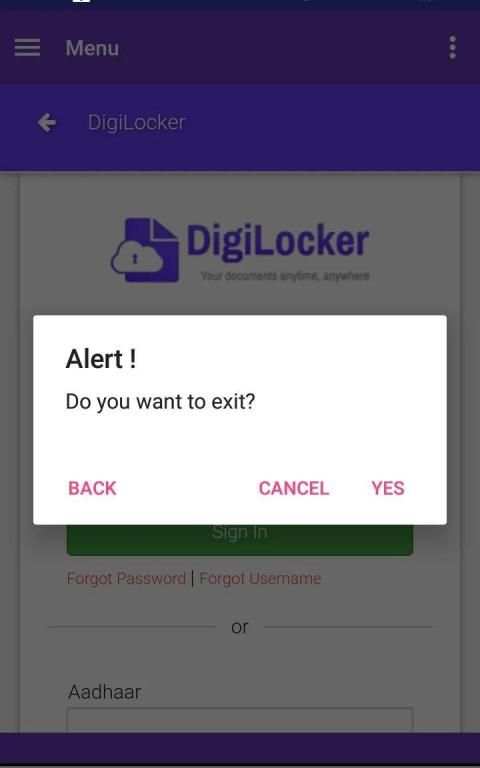 DigiLocker (Digital Locker for India) स्क्रीनशॉट 1