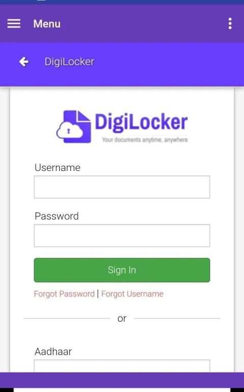 DigiLocker (Digital Locker for India) स्क्रीनशॉट 2
