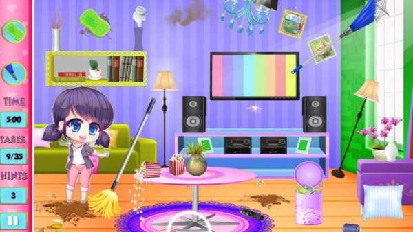 Lady Doll Makeover Room : Clean – Fashion – Game screenshot 1