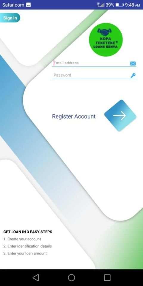 Kopa Teketeke Loans- Fast cash mobile loans screenshot 1