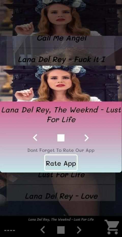 Lana Del Rey Music Album screenshot 1