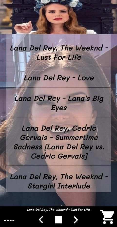 Lana Del Rey Music Album screenshot 2