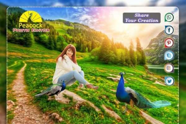 Peacock Photo Editor : Photo Frame screenshot 2