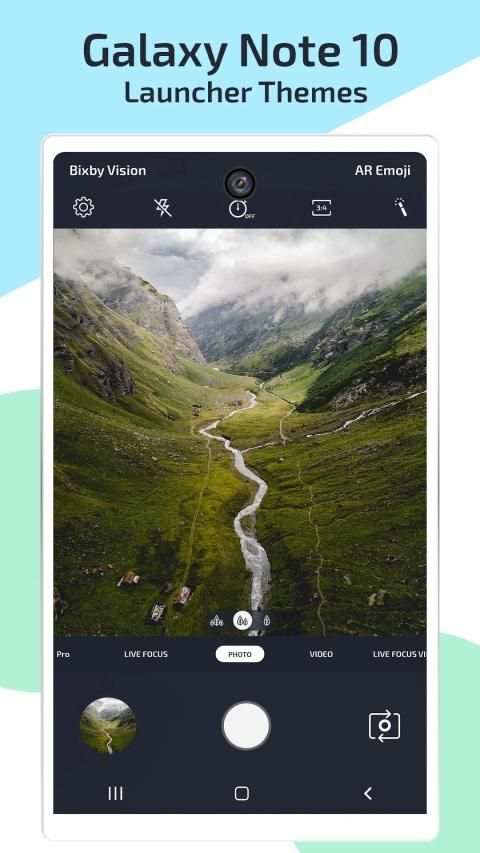 Samsung Note 10 Launcher Theme स्क्रीनशॉट 3