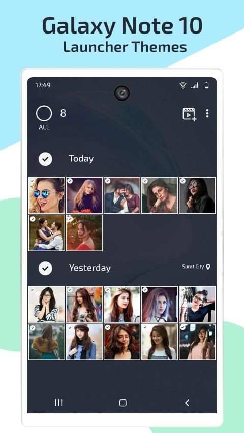 Samsung Note 10 Launcher Theme स्क्रीनशॉट 5