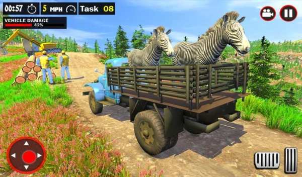 Offroad Truck Simulator - Animal Transport Games screenshot 2