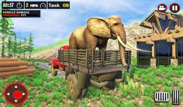 Offroad Truck Simulator - Animal Transport Games screenshot 1