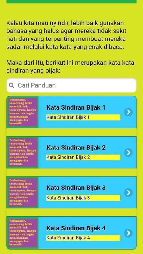 Kata Kata Sindiran Tapi Bijak Terbaru screenshot 4