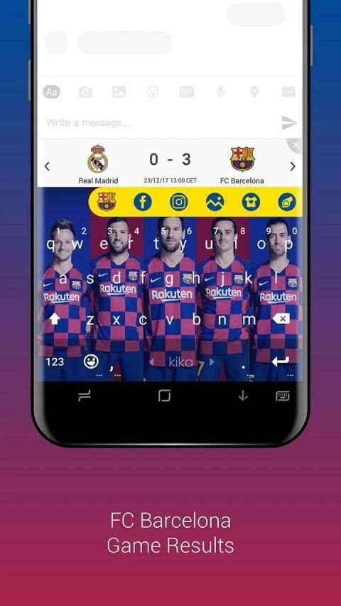 FC Barcelona Official Keyboard screenshot 4