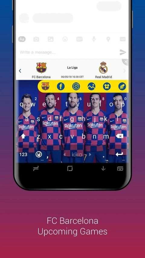 FC Barcelona Official Keyboard screenshot 5