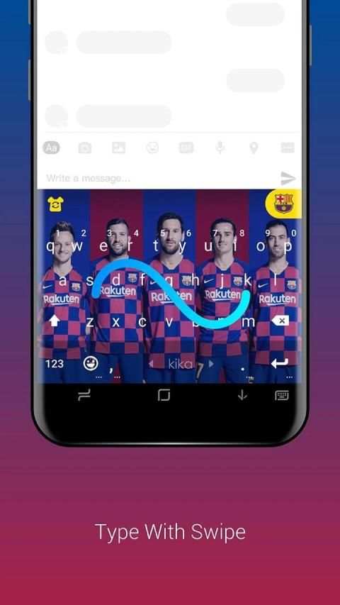 FC Barcelona Official Keyboard screenshot 2