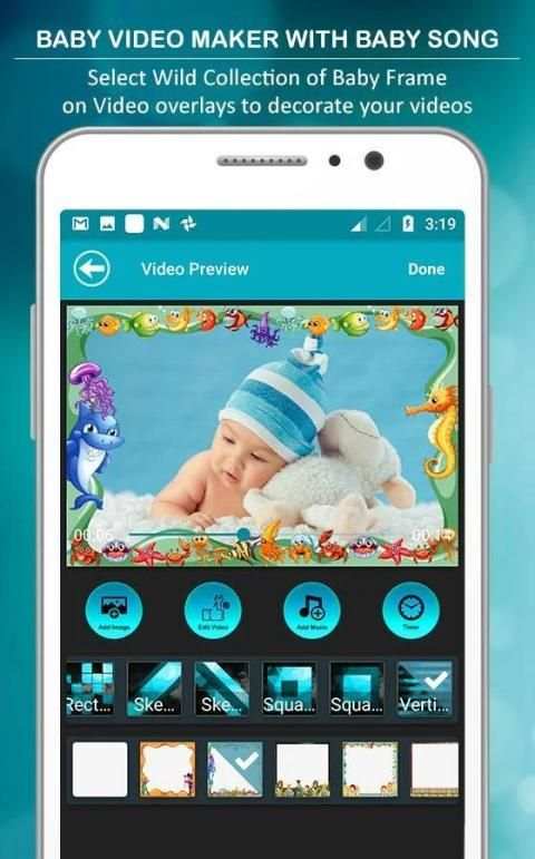 Baby Video Maker With Baby Story Song स्क्रीनशॉट 4