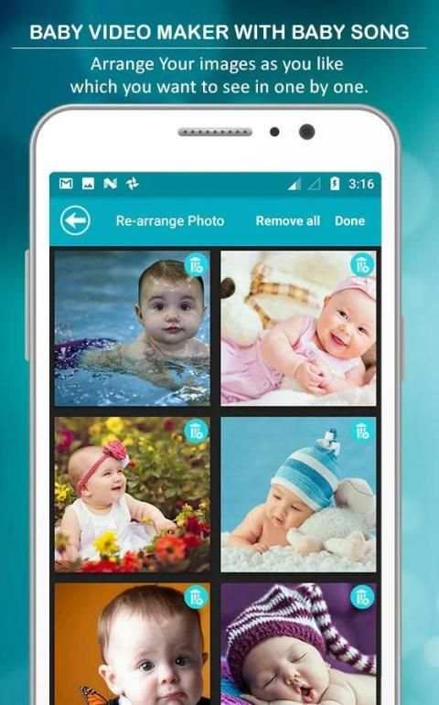 Baby Video Maker With Baby Story Song स्क्रीनशॉट 2