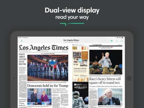 PressReader news screenshot 2