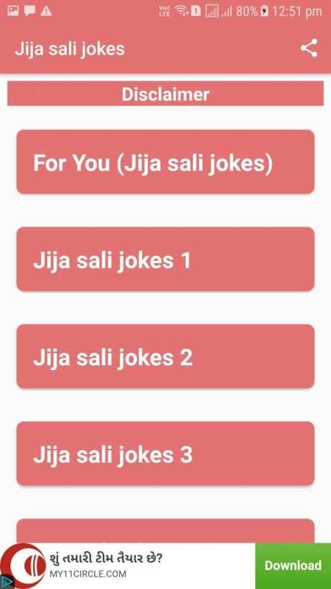 Jija sali jokes 2019 screenshot 1