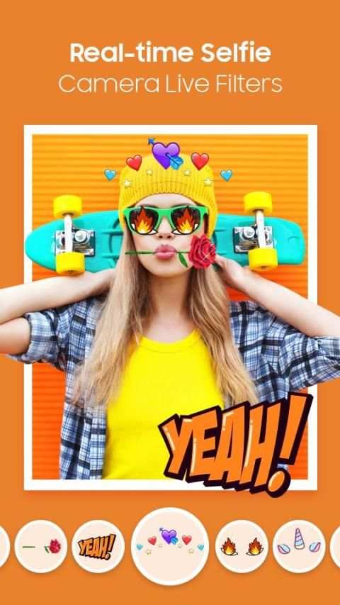 Sweet Snap Selfie Camera - Filter & Sticker Camera screenshot 2