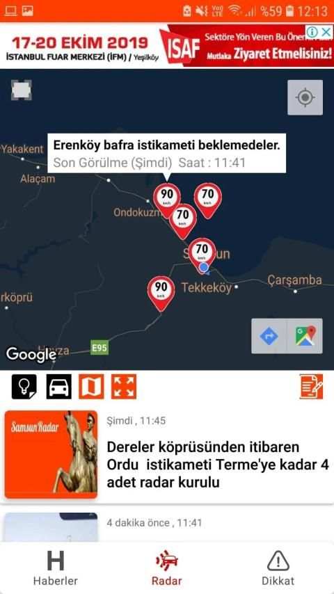 Samsun Radar screenshot 5