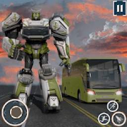 Robot Bus Army Simulator - Grand City Wars 2020