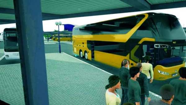 Heavy Bus Driving Simulator :Coach Bus Racing Game स्क्रीनशॉट 4